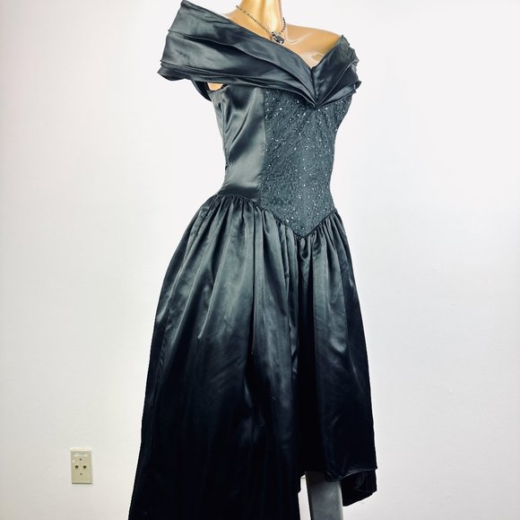 Vintage 80s Gunne Sax prom Dress - Picture 9 of 11